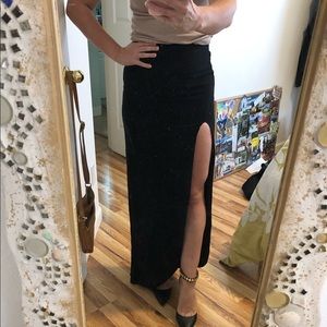 🍾Dress The Population High Slit Maxi🥂